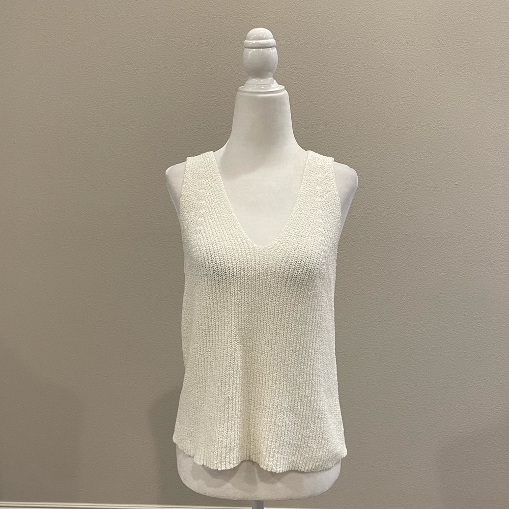 Thread & Supply Georgia sweater tank in white - Picture 3 of 10